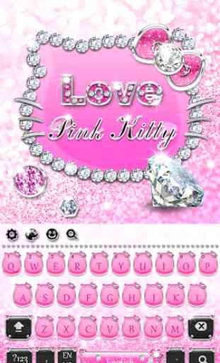 Pink Kitty Diamond keyboard 4