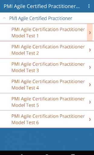 PMI Agile Certified Practitioner Model Practice 1
