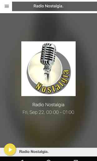 Radio Nostalgia. 1