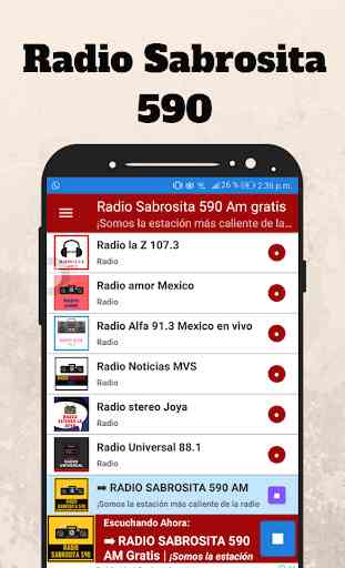 Radio Sabrosita 590 Am gratis 2