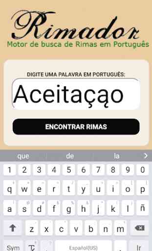 Rimador dicionário de rimas em português 2