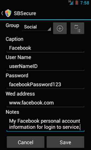 SBSecure Password Manager Lite 3