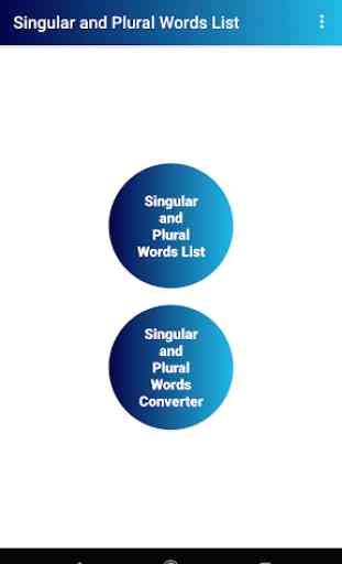 Singular and Plural Words List 2