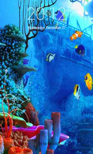 Aquarium 4K Lock Screen 3