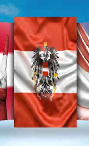 Austria Flag Wallpaper - Österreich 2