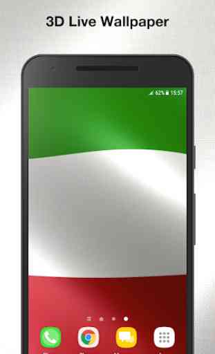 Bandera Italia 3D Fondo de Pantalla Animado 4