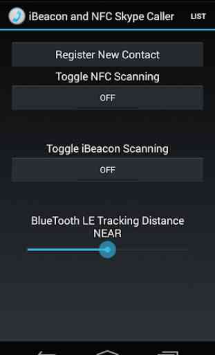 Beacon and NFC Skype Caller 1
