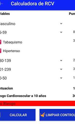 Calculadora de Riesgo Cardiovascular 4