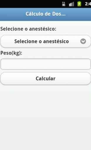 Cálculo de Dosagem Anestésica 1