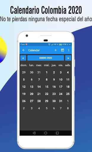 calendario colombia 2020, calendario con festivos 3