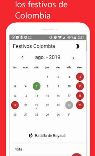 Calendario Festivos Colombia 2020- 2021 1