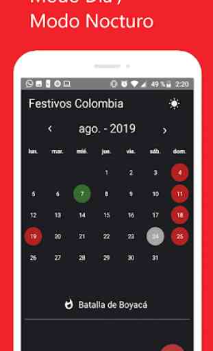 Calendario Festivos Colombia 2020- 2021 2