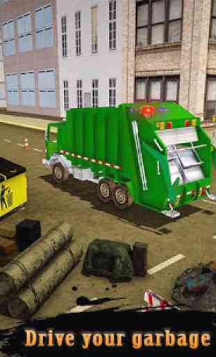 camión basura transform robot real conducción 3D 2