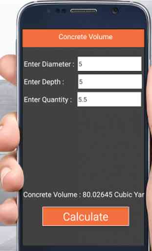 Concrete volume Calculator 3