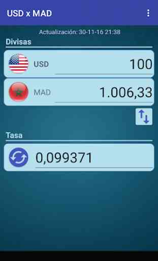 Dólar USA x Dírham marroquí 1