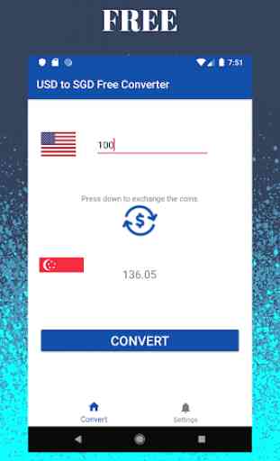 Dollar USD to  Singapur Dollar SGD -Free Converter 2