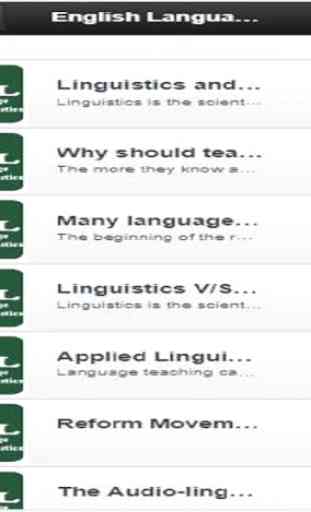 English Language Teaching & Linguistics 1
