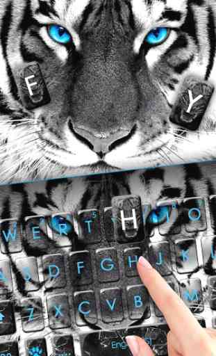Fierce Tiger Eyes Tema de teclado 2