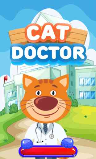 Hospital de tres mascotas gato médico 1