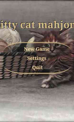 Kitty cat cards mahjong 1