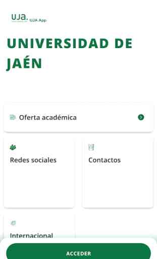 La App oficial de la Universidad de Jaén 1