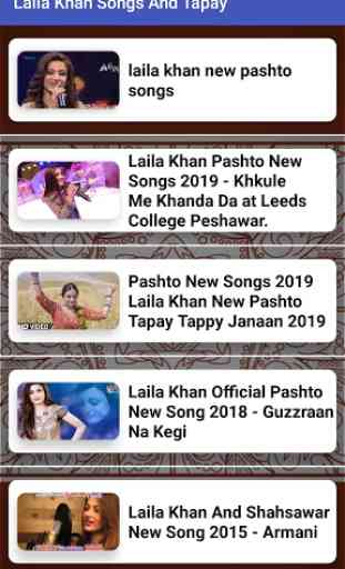Laila Khan Songs And Tapay Collection 3