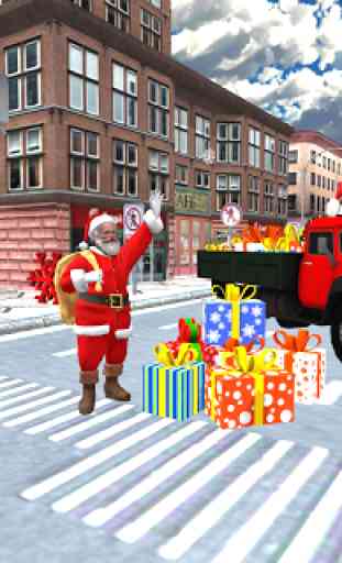 Navidad Santa Entrega de regalos Ciudad de conduci 1