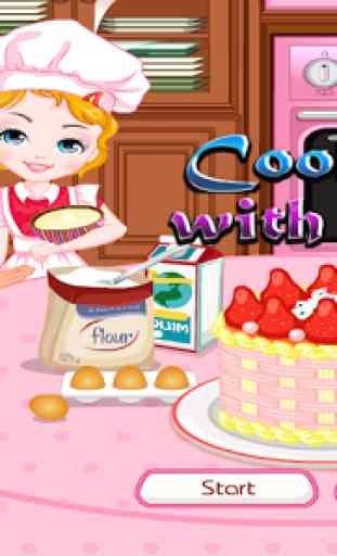pastel de cocina - juegos de niñas 1