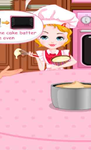 pastel de cocina - juegos de niñas 3