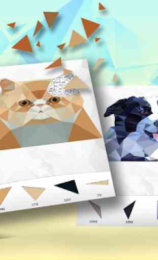 Pets Poly Art - Dogs & Cats Poly Jigsaw Puzzle 1