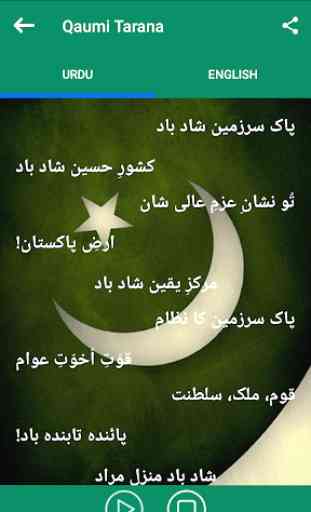 Qaumi Tarana (قومی ترانہ) National Anthem Pakistan 1