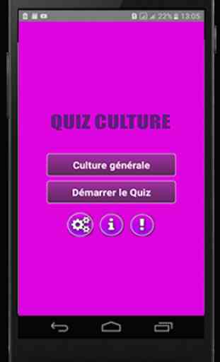 Quiz Culture Générale Français 1