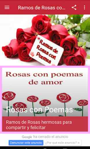 Ramos de Rosas con Poemas 3