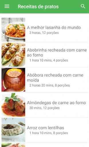Receitas de pratos grátis em portuguesas 1