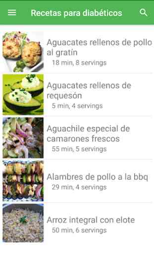 Recetas para diabéticos en español gratis. 3
