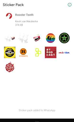 Rooster Teeth - Stickers for Whatsapp 3