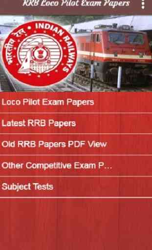 RRB Loco Pilot Exam Papers Question Bank Free Test 1