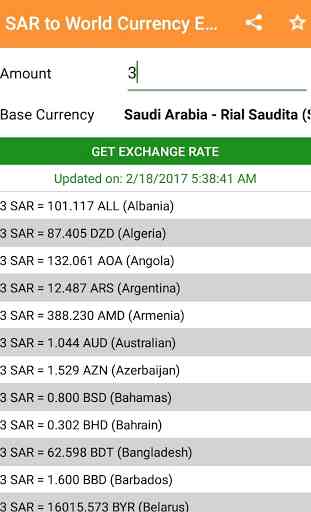 SAR to All Exchange Rates & Currency Converter 2