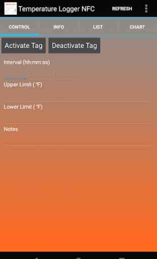 SMARTRAC NFC Temperature Logger App 2