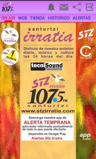 Stz Irratia app - Radio online 24 horas 1