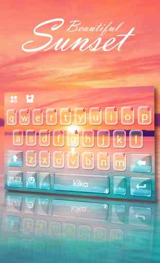 Sunset Holiday Seaside Tema de teclado 1
