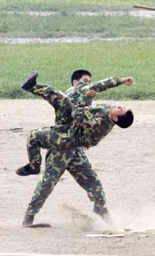 Técnicas de arte marcial del ejército 1