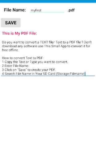 Text To PDF Converter 2