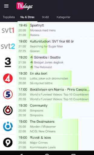 TVdags TV-tablå & TV-guide 1