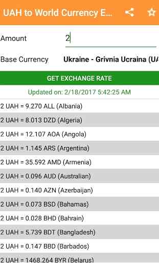 UAH to All Exchange Rates & Currency Converter 2