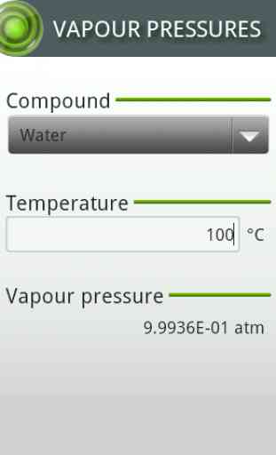 Vapour Pressures 3