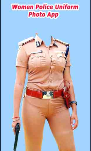 Women Police Uniform Photo App 1