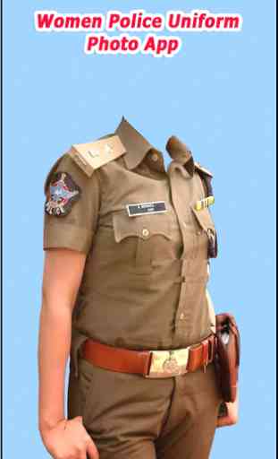 Women Police Uniform Photo App 3