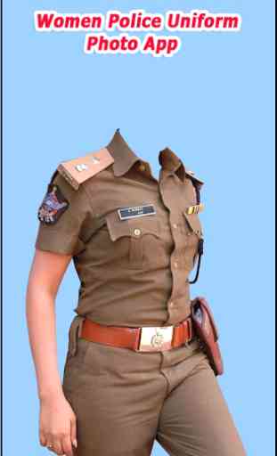 Women Police Uniform Photo App 4