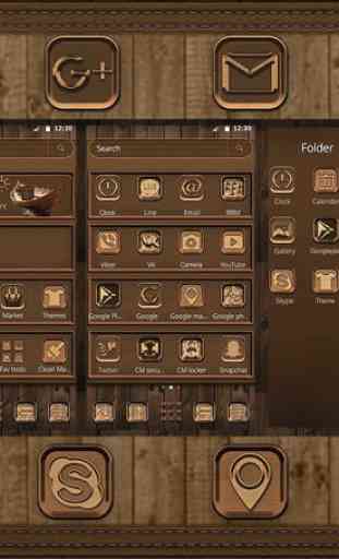 Wooden Leather Theme 2